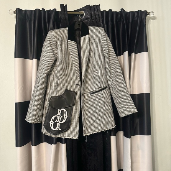🚫SOLD🚫DYLANLEX DYLAN LEX BLAZER HOUNDSTOOTH M - Picture 6 of 11